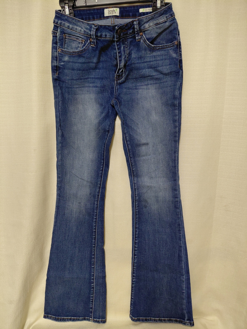 Simple Society- Mid Blue Flare Stretch Jeans 5/27